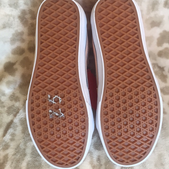 [ VANS ]  NEW! Peach Hi Top Shoes / Size 9.5 - Picture 6 of 6
